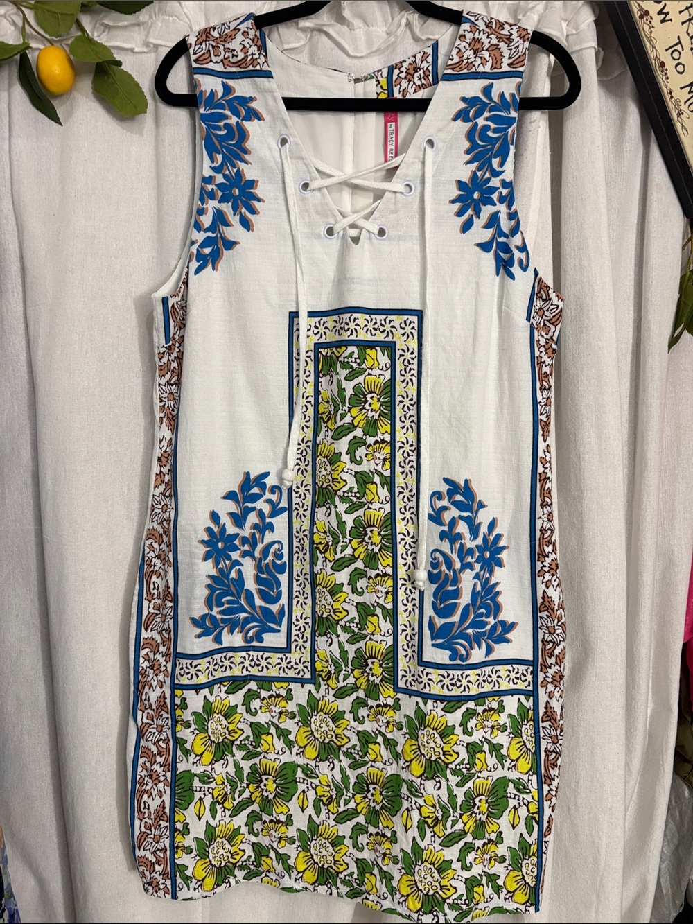 Plenty by Tracy Reese x Anthropologie Tybee Shift Dress Cotton blend Large